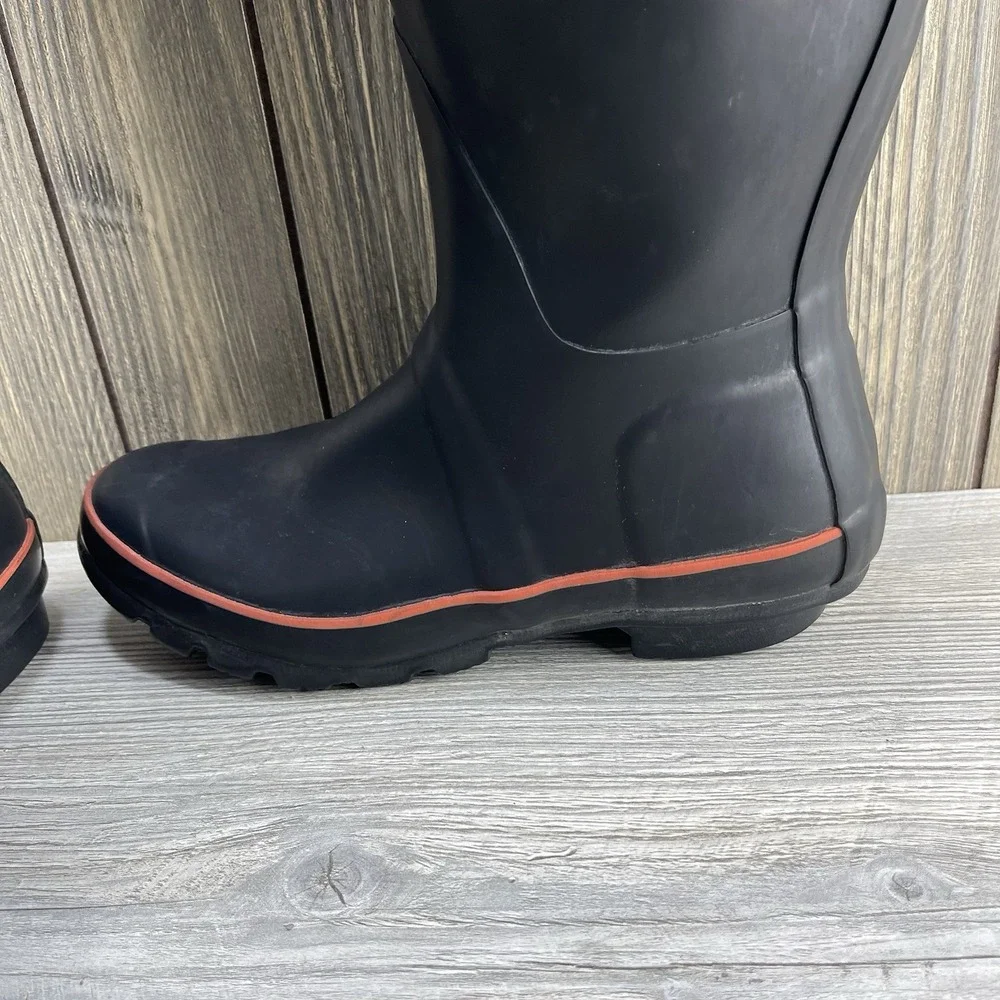 Hunter Original Tall Rain Boots for Women, Size US 5- Black